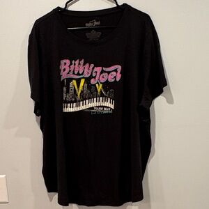 Billy Joel Black Graphic Women's Tee